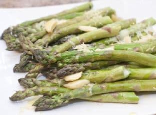 Garlic and Gruyere Roasted Asparagus