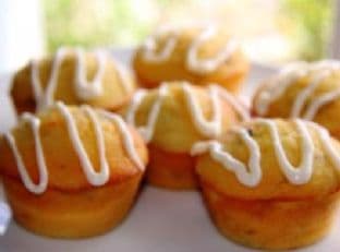 Gluten Free Low Carb Lemon Basil Muffins