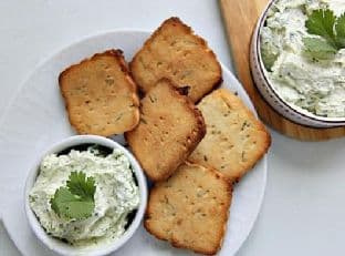 Goats Cheese Rosemary Crackers