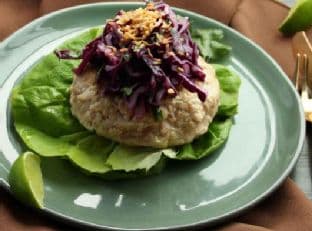 Turkey Burgers with Slaw