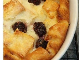Blackberry Bread Pudding
