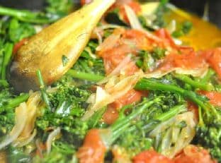Broccoli Rabe and Breaded Veal Scallopini