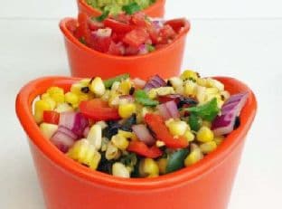 Charred Corn and Pepper Salsa