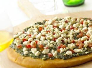 Goat Cheese Pesto Pizza