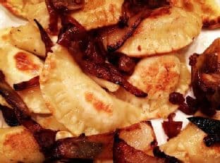 Homemade Pierogies with Sauteed Onions