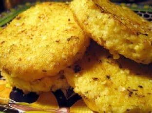 Parmesan Herb Millet Cakes