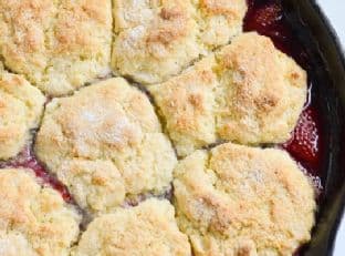Strawberry-Raspberry Cobbler