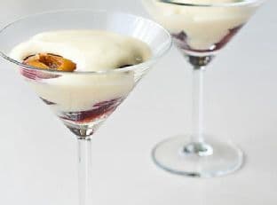 Zabaglione with Roasted Plums