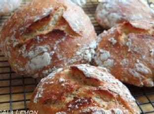 2-hour no knead bread