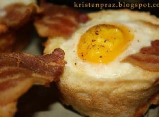 Bacon & Egg Toast Cups