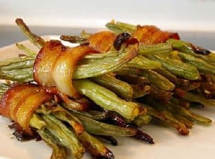 Bacon Wrapped Green Bean Bundles