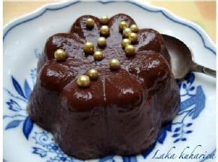 Bittersweet chocolate pudding