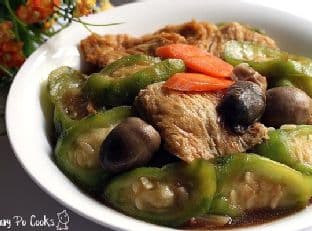 Braised Ridged Gourd With Beancurd Skin