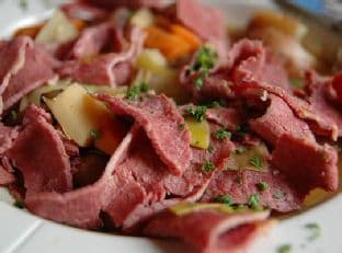 Corned Beef And Cabbage With Irish Mustard Sauce