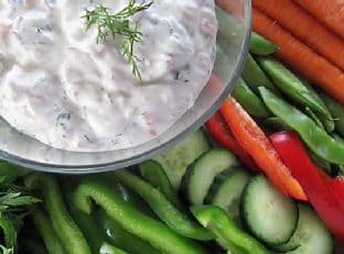Crunchy Lemon Dill Vegetable Dip