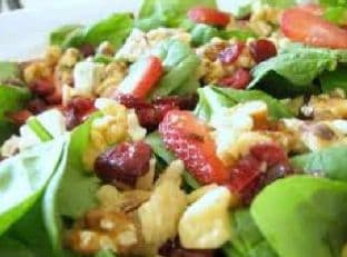 Fruit and Spinach Salad with "Xocai Activ" Vinaigrette