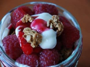 Raspberry & Granola Parfait
