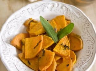 Roasted Sweet Potatoes with Sage