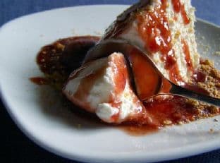 Yogurt Mousse With Raspberry Sauce