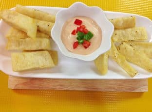 Fried Yam and Spicy Mayo