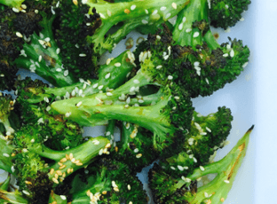 Simple Sesame Roasted Broccoli + Cookbook
